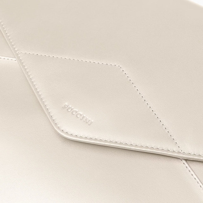 Skórzane etui na laptop 13" PUCCINI VULCANO VC92527 6B Beżowe