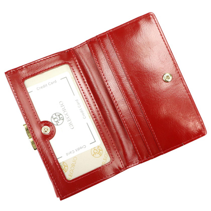 Portfel damski skórzany PELLUCCI NL-108 Czerwony