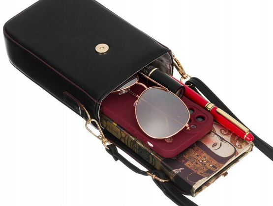 Mini torebka portfel ze skory ekologicznej