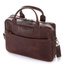 Skórzana torba na laptopa na ramię BRØDRENE BL12 ciemny brąz - min. zamówienie 20 / 50 / 100 szt.