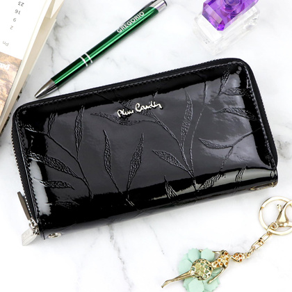 Duży portfel damski ze skóry naturalnej