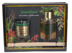 Zestaw dyfuzor zapachowy + świeczka gingerbread