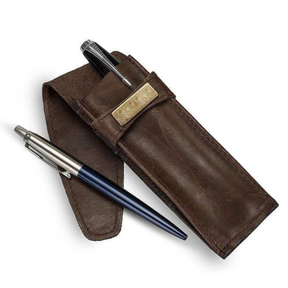 Etui na pióro skórzane KEMER SOLIER SA12 Jasno Brązowe - min. zamówienie 20 / 50 / 100 szt.