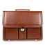 Skórzana teczka męska na laptopa brązowa - Pavone Nero Roma 2140 BR
