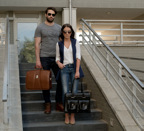 Teczka na laptop McKlein Harrison 17" Brązowa