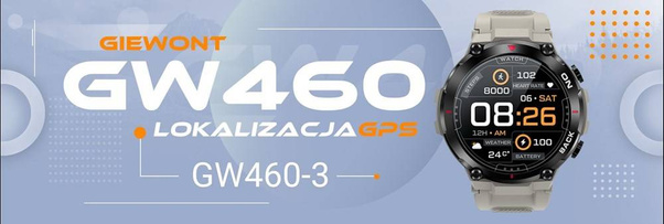 Smartwatch Giewont GW460-3 Szary