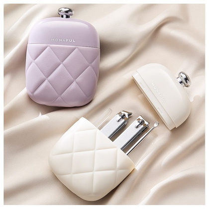 Zestaw akcesoriów do manicure fioletowy AK10FIO