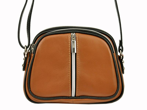 Damska torebka ze skóry naturalnej KEMER 017 Niebieska