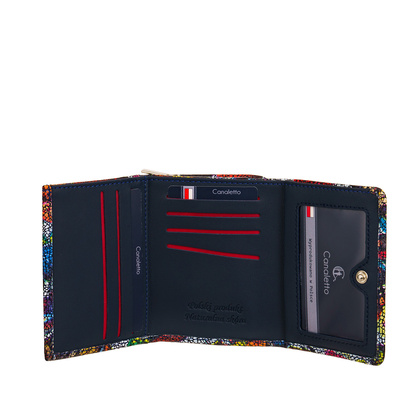 Mały Kolorowy Portfel Damski BajuBaj z Motywem Motyli – Styl i Bezpieczeństwo RFID PD2003cs13