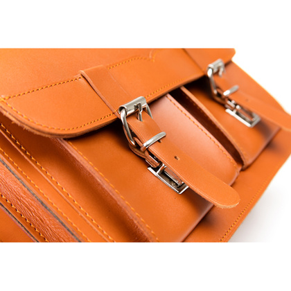 TECZKA SKÓRZANA 2W1 KEMER VOOC Vintage P112 RUDA