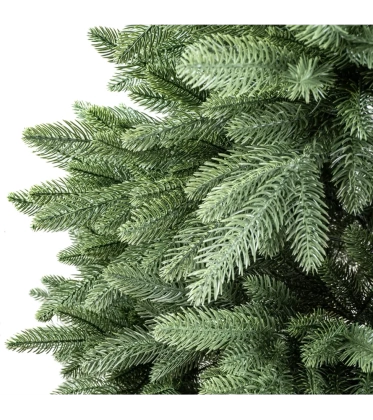 Choinka sztuczna PE11 220 cm FULL PE zielona gęsta z metalowym stojakiem