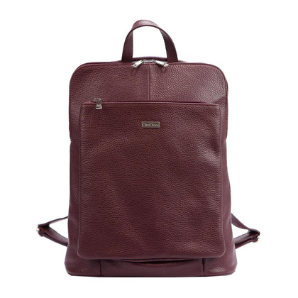 Średniej wielkości plecak z naturalnej, włoskiej skóry bydlęcej