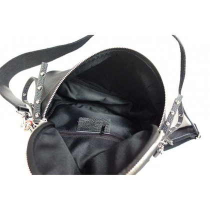 Listonoszka ,chlebak ,nerka Vera Pelle szeroki pasek ,pojemna A5 Szara VP591G