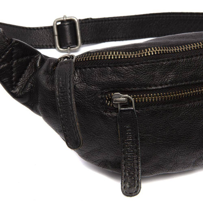 Saszetka / nerka skórzana Valencia Czarna - min. zamówienie 20 / 50 / 100 szt.