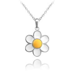 MINET Naszyjnik srebrny STOKROTKA