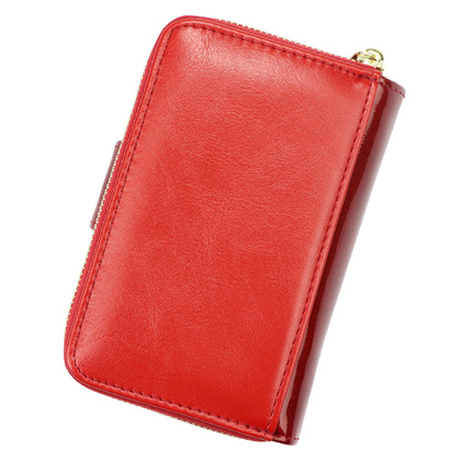 Portfel damski skórzany PELLUCCI NL-115 czerwony