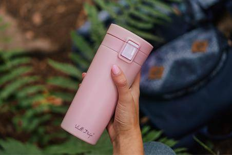 Kubek termiczny 400ml FUORI różowy 27688