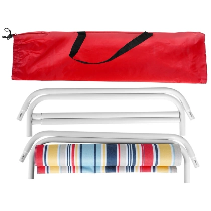 Leżak plażowy składany