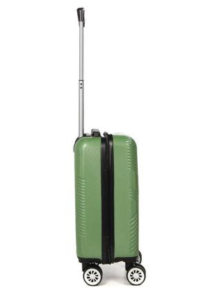 LYS Paris Cali Mała twarda zielona walizka kabinowa na kółkach 45 cm