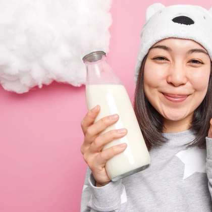 Butelka szklana na mleko do mleka lemoniady soku z zakrętką 1 l