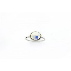 PIERŚCIONEK KRYSZTAŁEK SWAROVSKI STAL PLATEROWANA BIAŁYM ZŁOTEM PST456, Rozmiar pierścionków: US8 EU17