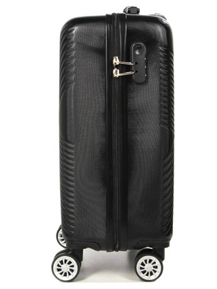 LYS Paris Cali Mała twarda czarna walizka kabinowa na kółkach 55 cm