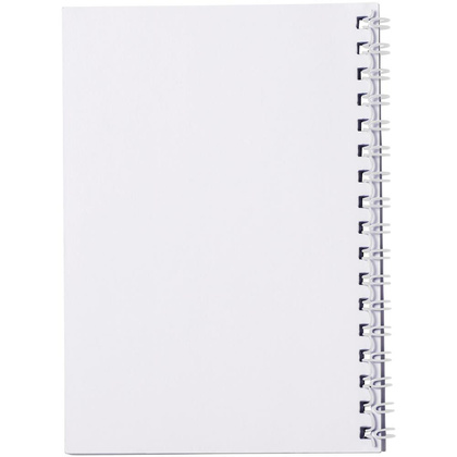 bialy z biala spirala, notatnik A6