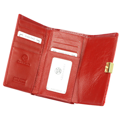 Portfel damski skórzany PELLUCCI AL-108 Czerwony