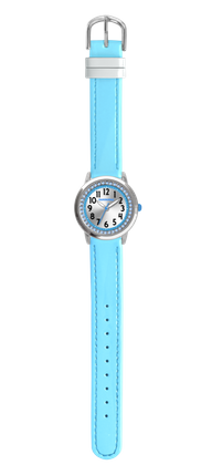 CLOCKODILE Turkusowy zegarek dla dziewczynek z kamieniami