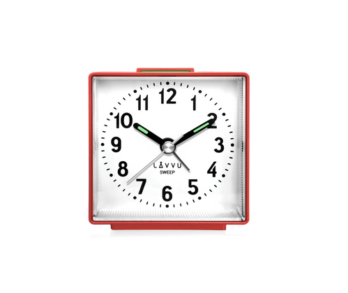 LAVVU Czerwony budzik SWEEP - 3 LATA GWARANCJA!