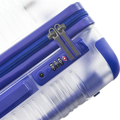 Heys X-Ray mała niebieska transparentna walizka kabinowa na kółkach