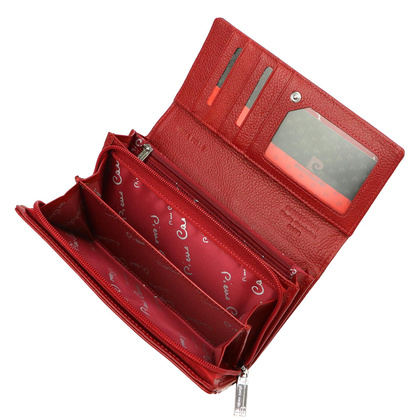 Pierre Cardin Duży skórzany portfel damski