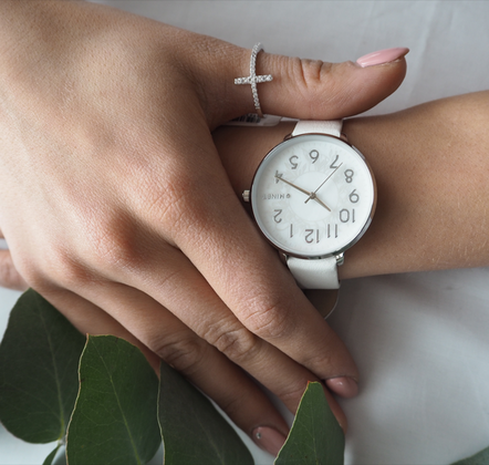 MINET Pierścien srebrny z białymi cyrkoniami rozmiar 10