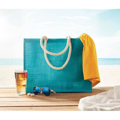 Torba jutowa, bawełn. uchwyt KEMER