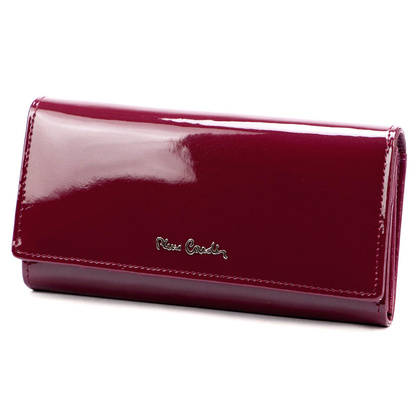 Portfel damski skórzany PIERRE CARDIN 07 SHINY 100 Zielony