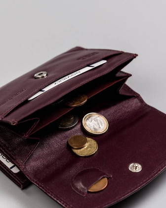 Elegancki portfel damski ze skóry naturalnej