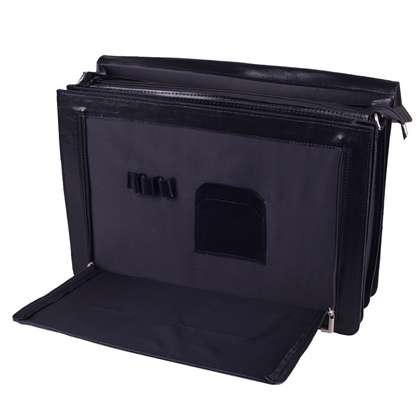 Teczka męska skórzana KEMER TS7-01-S2-1361 Czarna - min. zamówienie 20 / 50 / 100 szt.