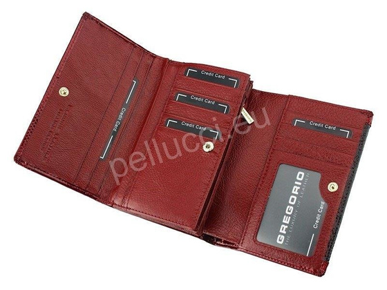 Portfel damski skórzany PELLUCCI GP-112 Czerwony