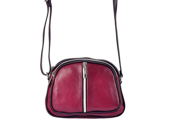 Damska torebka ze skóry naturalnej KEMER 017 Niebieska