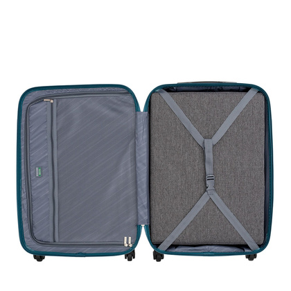 Średnia walizka PUCCINI PARIS ABS03B 5A Zielona