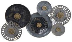 Dekoracja ścienna metalowa w koła