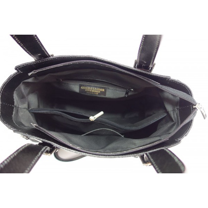 Włoska torebka skórzana, kuferek mieści A4 ,Vera Pelle ,Bordowy V884R