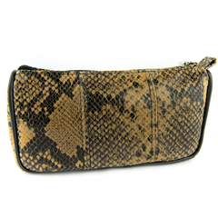 070 Piórnik kosmetyczka-print wężowy jasny brąz KEMER