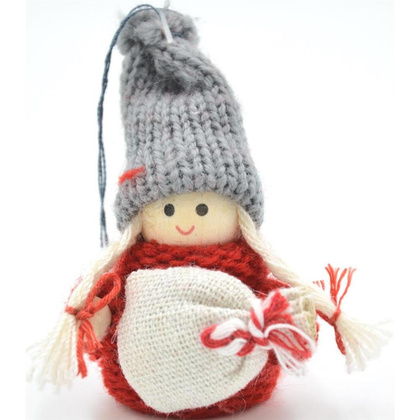 Laleczka dekoracyjna z workiem GIRL