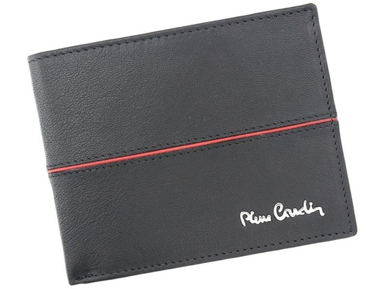 Portfel męski skórzany PIERRE CARDIN GA02 8806 Czarny / Czerwony