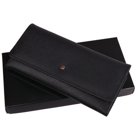 Portfel skórzany damski KEMER 312D Czarny - min. zamówienie 20 / 50 / 100 szt.