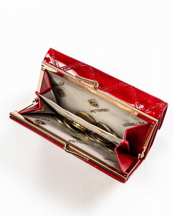 Pojemny portfel damski ze skory naturalnej