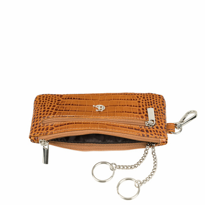 Etui na klucze Canaletto z naturalnej skóry tłoczonej na wzór krokodyla ED42s262