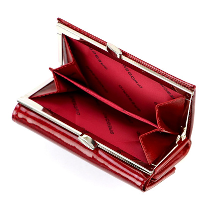Portfel damski skórzany PELLUCCI CB-117 Czerwony