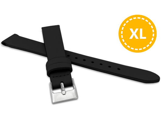 MINET XL Czarny pasek z luksusowej skóry Top Grain - 16 - XL